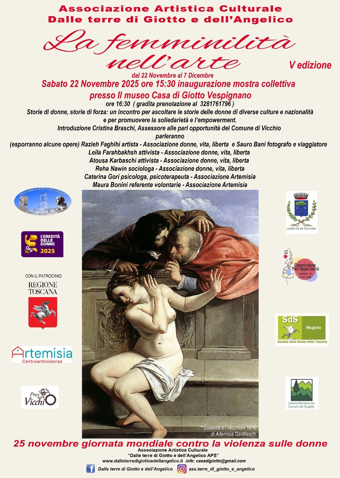 Click per ingrandire... locandina: la femminilità nell'arte V edizione